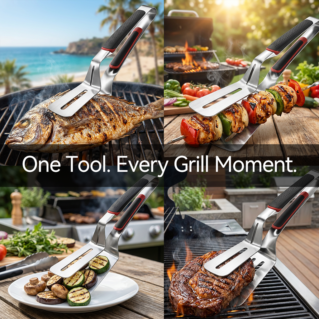 已改2-𝒊𝒏-1 𝑺𝒕𝒂𝒊𝒏𝒍𝒆𝒔𝒔 𝑺𝒕𝒆𝒆𝒍 𝑮𝒓𝒊𝒍𝒍 𝑺𝒑𝒂𝒕𝒖𝒍𝒂 & 𝑻𝒐𝒏𝒈𝒔 – 𝑯𝒆𝒂𝒗𝒚-𝑫𝒖𝒕𝒚 𝑩𝑩𝑸 𝑻𝒖𝒓𝒏𝒆𝒓 𝒘𝒊𝒕𝒉 𝑵𝒐𝒏-𝑺𝒍𝒊𝒑 𝑯𝒂𝒏𝒅𝒍𝒆