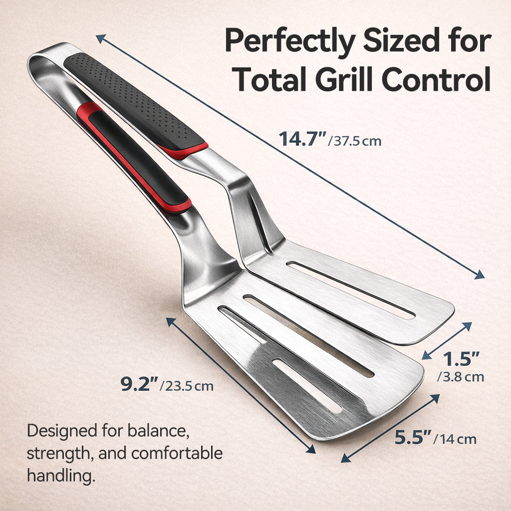 已改2-𝒊𝒏-1 𝑺𝒕𝒂𝒊𝒏𝒍𝒆𝒔𝒔 𝑺𝒕𝒆𝒆𝒍 𝑮𝒓𝒊𝒍𝒍 𝑺𝒑𝒂𝒕𝒖𝒍𝒂 & 𝑻𝒐𝒏𝒈𝒔 – 𝑯𝒆𝒂𝒗𝒚-𝑫𝒖𝒕𝒚 𝑩𝑩𝑸 𝑻𝒖𝒓𝒏𝒆𝒓 𝒘𝒊𝒕𝒉 𝑵𝒐𝒏-𝑺𝒍𝒊𝒑 𝑯𝒂𝒏𝒅𝒍𝒆