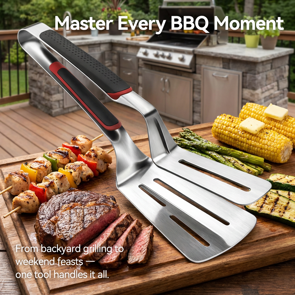 已改2-𝒊𝒏-1 𝑺𝒕𝒂𝒊𝒏𝒍𝒆𝒔𝒔 𝑺𝒕𝒆𝒆𝒍 𝑮𝒓𝒊𝒍𝒍 𝑺𝒑𝒂𝒕𝒖𝒍𝒂 & 𝑻𝒐𝒏𝒈𝒔 – 𝑯𝒆𝒂𝒗𝒚-𝑫𝒖𝒕𝒚 𝑩𝑩𝑸 𝑻𝒖𝒓𝒏𝒆𝒓 𝒘𝒊𝒕𝒉 𝑵𝒐𝒏-𝑺𝒍𝒊𝒑 𝑯𝒂𝒏𝒅𝒍𝒆