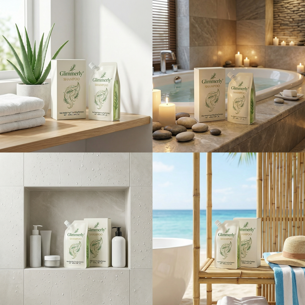 Glimmerly® Aloe Repair Shampoo — Hydrate, Strengthen & Restore Hair Naturally  已改 美