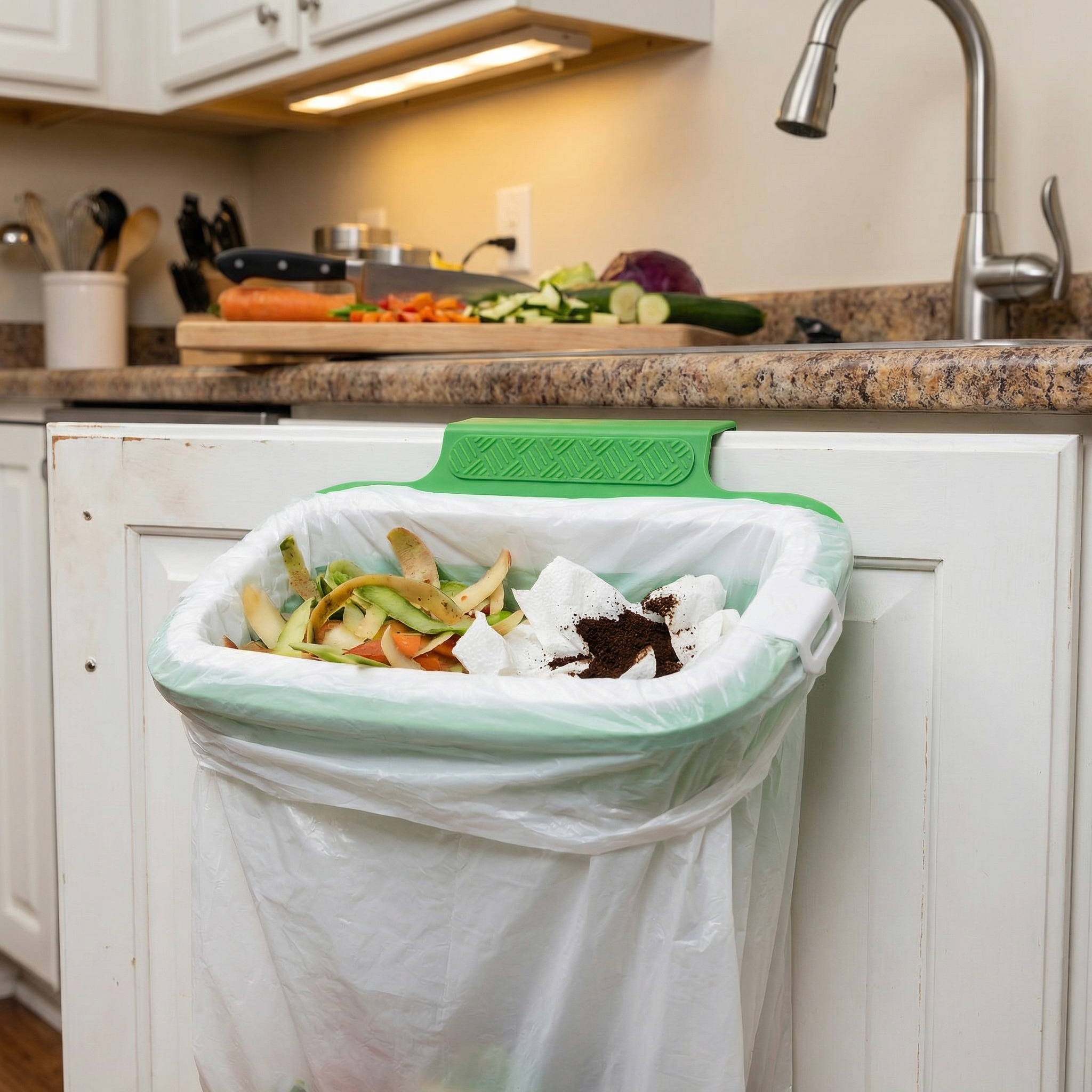 2-in-1 Towel & Garbage Bag Holder  已改 美