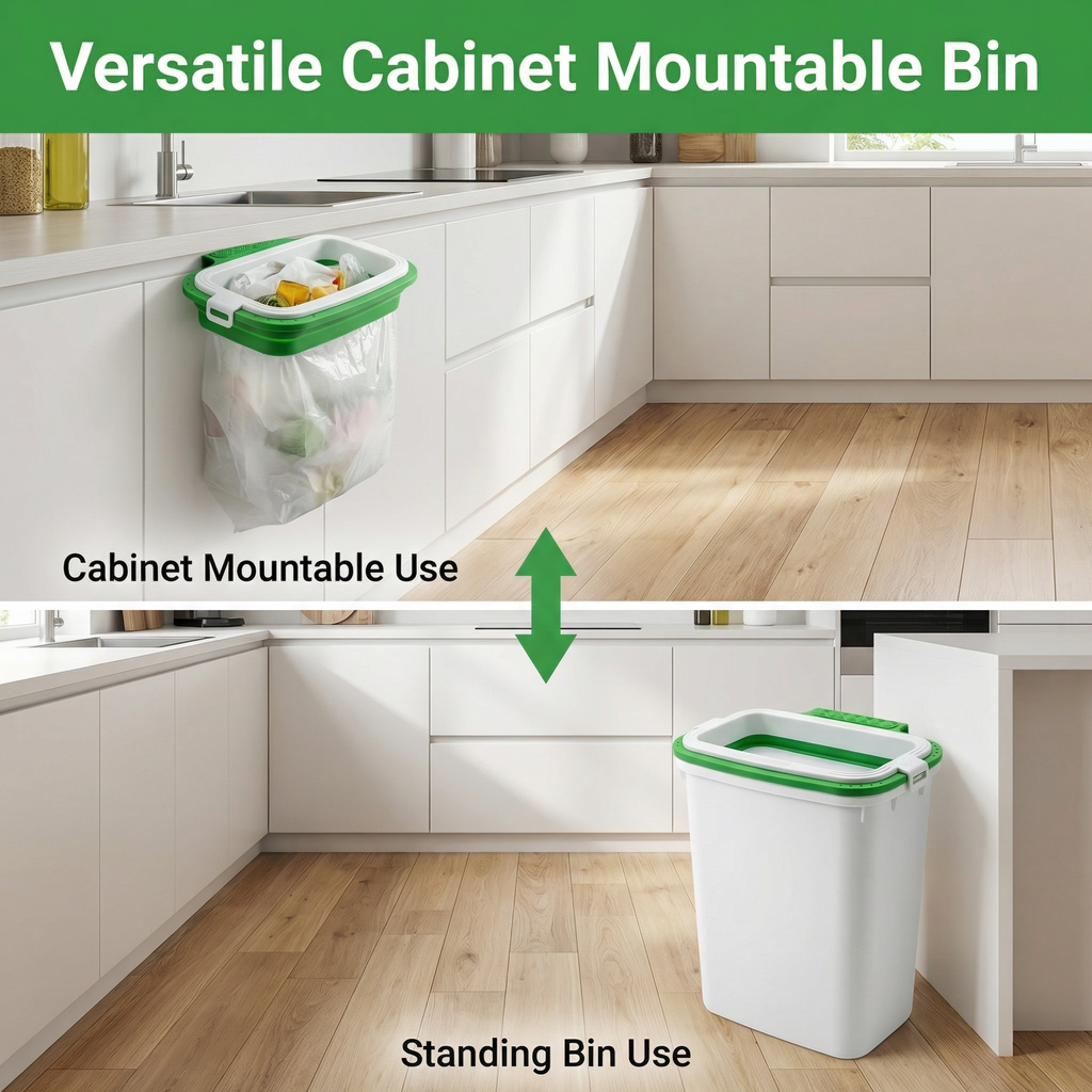 2-in-1 Towel & Garbage Bag Holder  已改 美