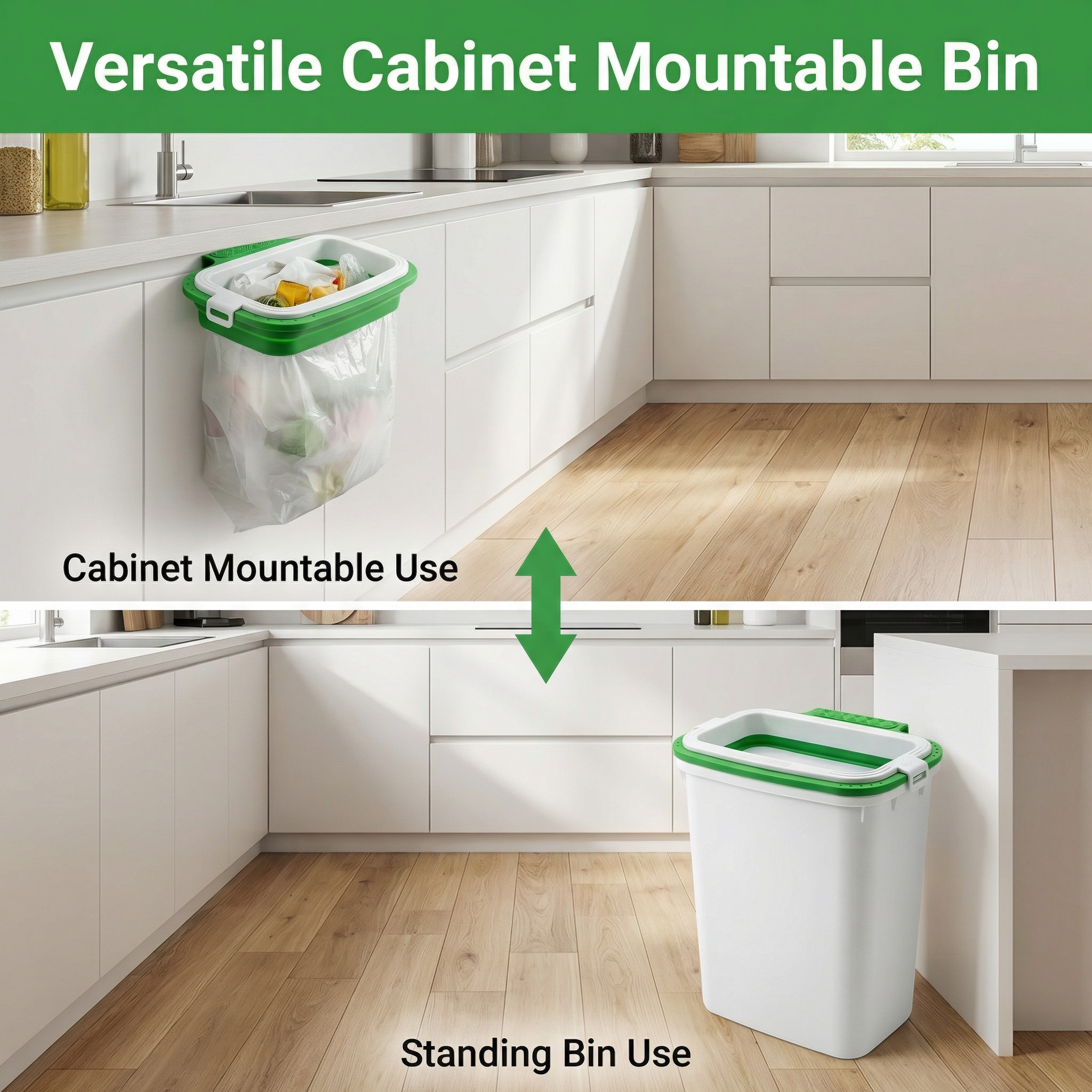 2-in-1 Towel & Garbage Bag Holder  已改 美