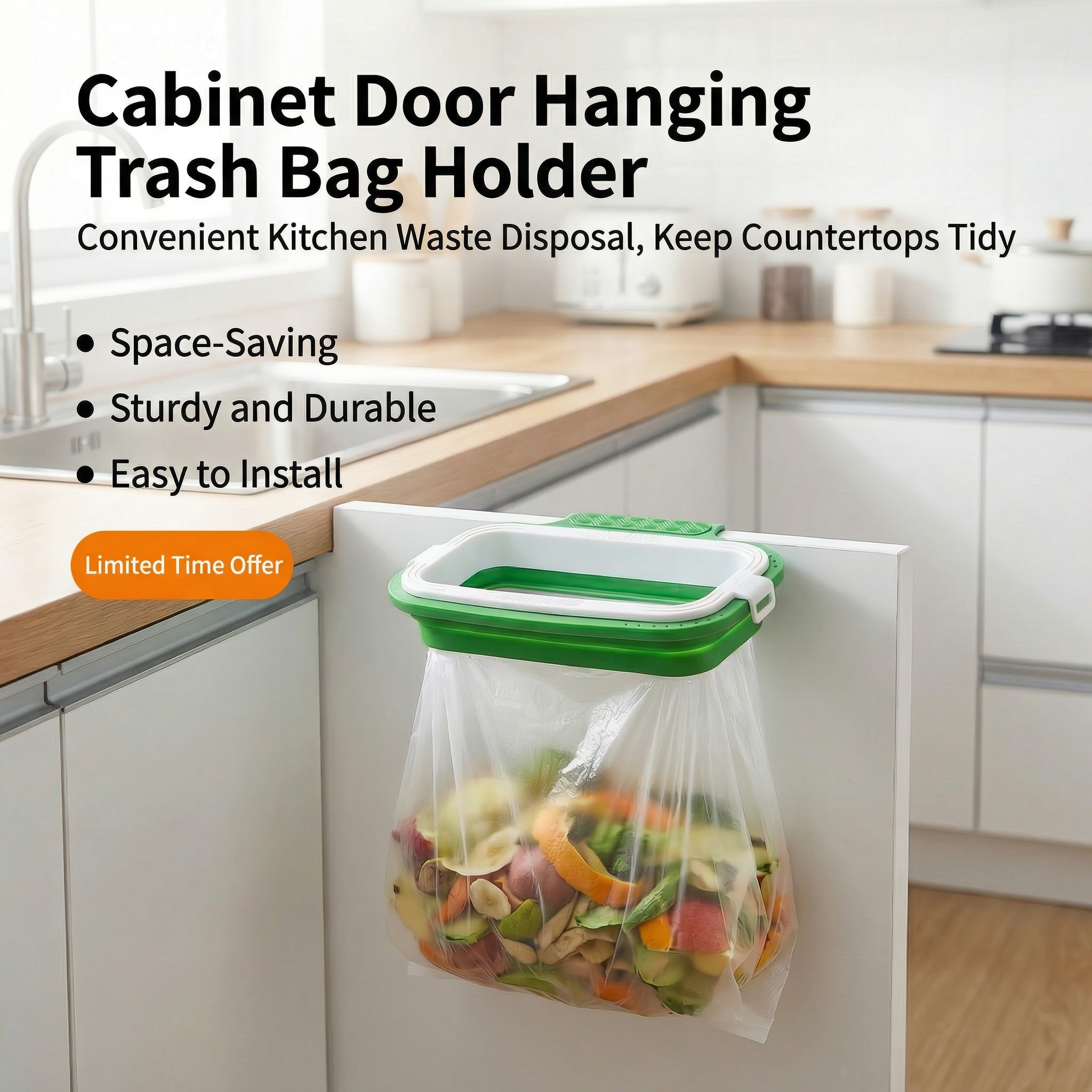 2-in-1 Towel & Garbage Bag Holder  已改 美